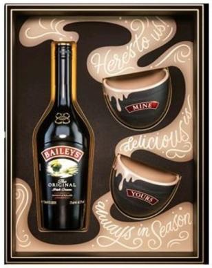Baileys - Original Irish Cream Gift Set with 2 Bowls (750ml) (750ml)